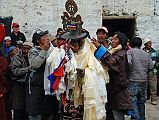 Mustang Lo Manthang Tiji Festival Day 3 10 Dorje Jono With Katas To Celebrate The Killing Of His Demon Father
